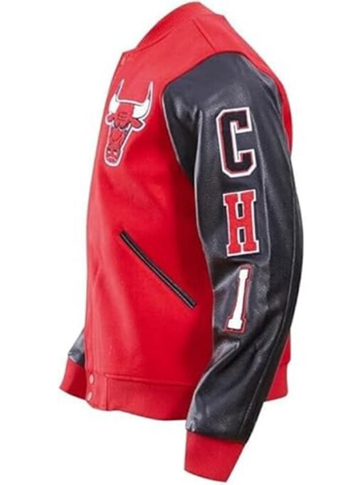 Unisex Chicago Bulls Red Varsity Jacket