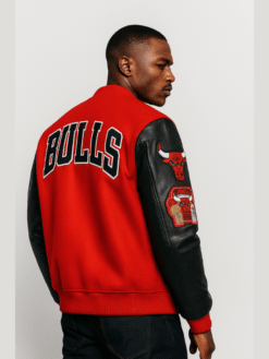 Chicago Bulls Red Varsity Jacket