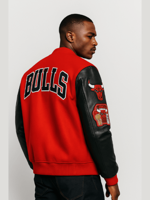 Chicago Bulls Red Varsity Jacket