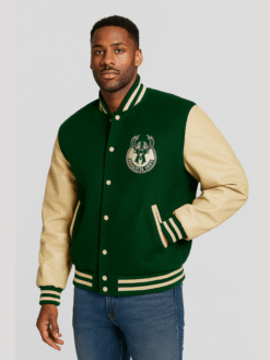 Milwaukee Bucks Letterman Varsity Jacket