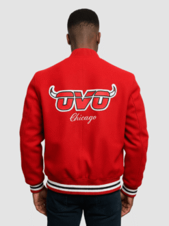 Chicago Bulls Ovo Red Jacket