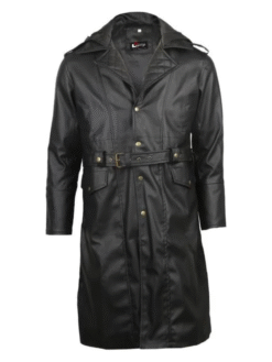 Black Trench Coat For Men's