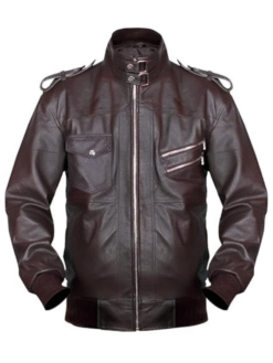 Men’s Brown Distressed Leather Jacket