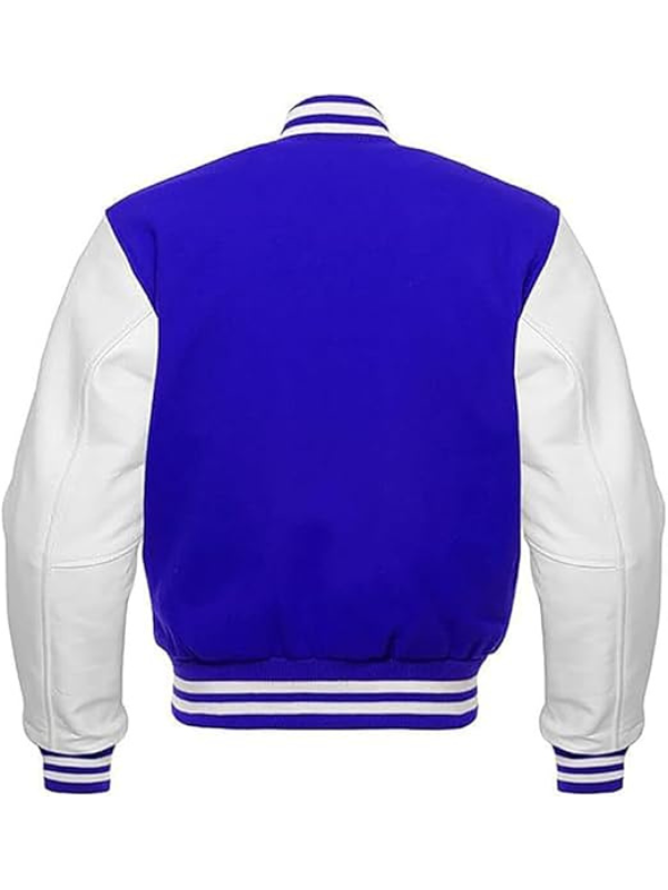 1 Blue White Varsity Jacket