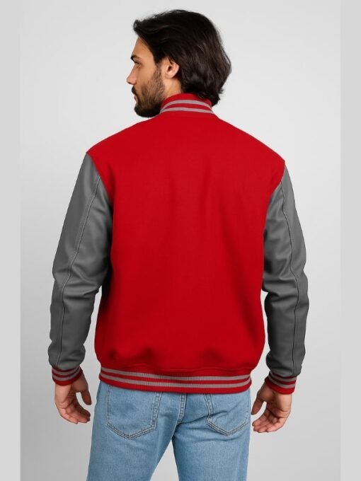 Red & Grey Varsity Jacket