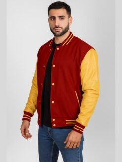 Red Gold Varsity Jacket