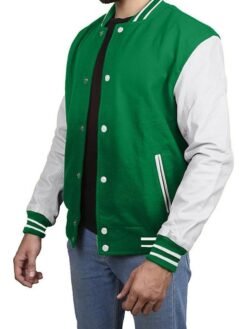 Green White Varsity Jacket