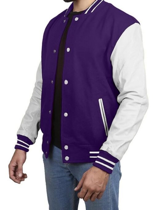 Baseball Purple Varsity Jacket