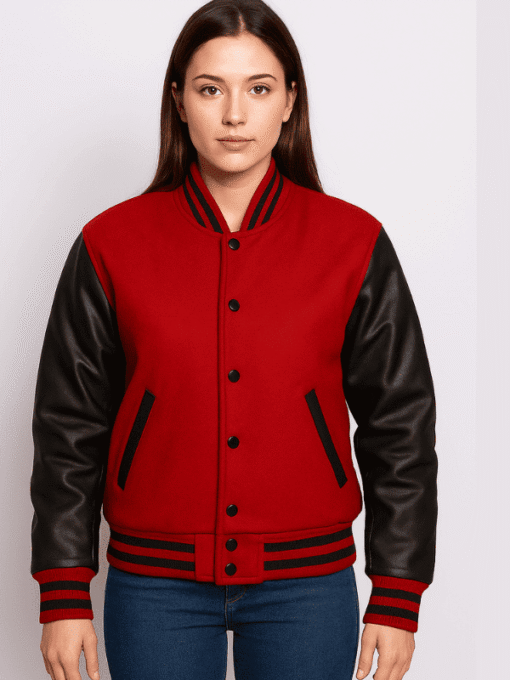 Red Black Varsity Jacket