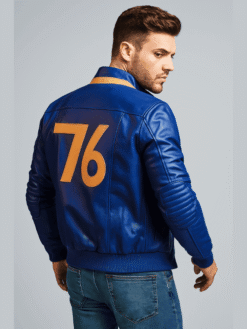 Fallout 76 Vault Dweller Blue Leather Jacket