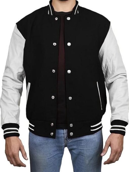 Black White Varsity Jacket