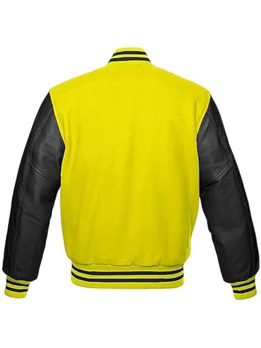 old school Yellow Varsity Jacket