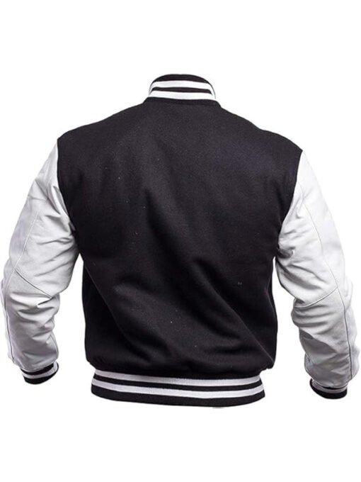 Black Lettterman Varsity Jacket