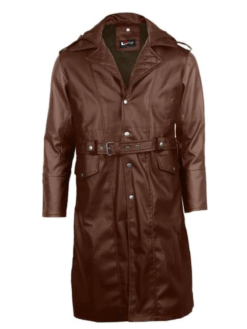 Outwear Legacy DK Brown Trench Coat For Men's