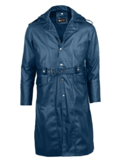 Blue Trench Coat For Men's