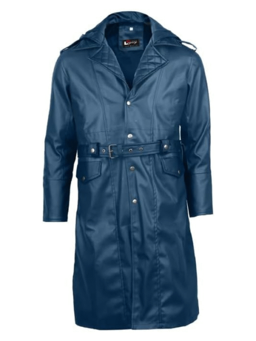 Blue Trench Coat For Men's
