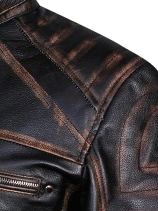 Vintage Biker Leather Jacket