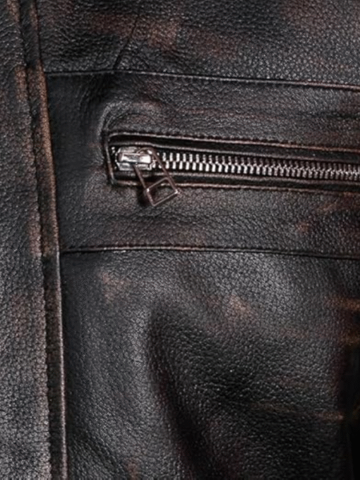 Outwear Legacy Distressed Black Biker Jacket