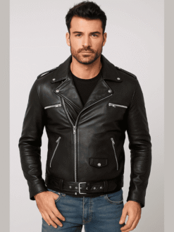 Outwear Legacy Men's Black Biker Jacket