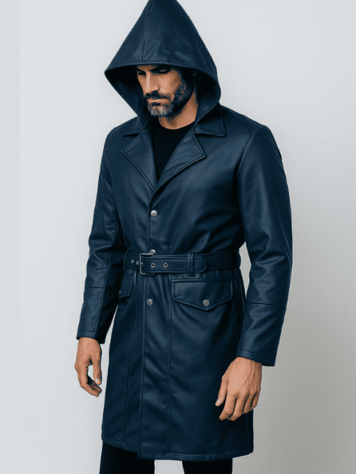 Outwear Legacy Blue Trench Coat For Men's