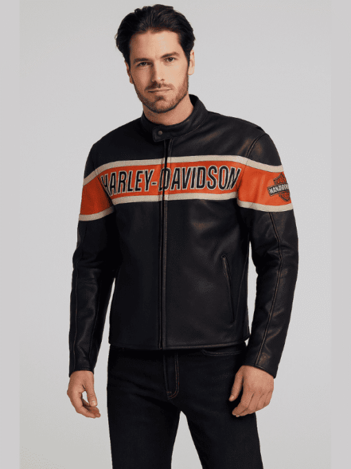 Harley Davidson Men's Biker Leather Jacket