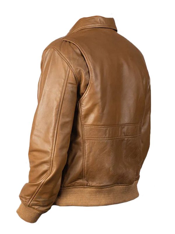 Untitled-2 Coffmen Olive Brown Leather Jacket