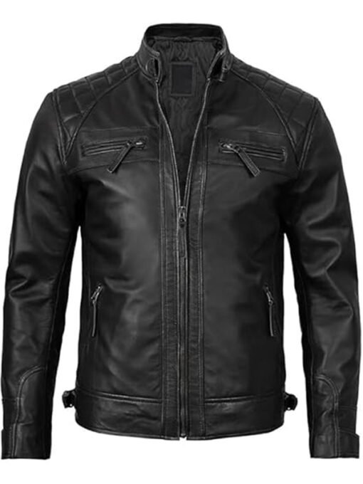 Outwear Legacy Simple Black Biker Jacket