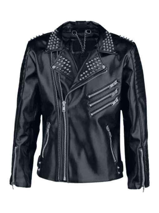 Men's Leather Punk Jacket