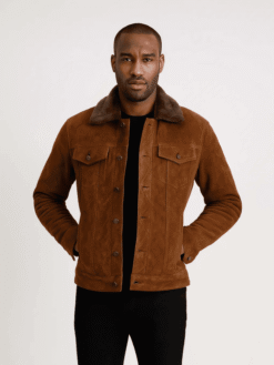 Outwear Legacy Men's Suede Shearling Jacket