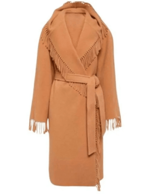 Isadora Capri Fringe Wool Coat