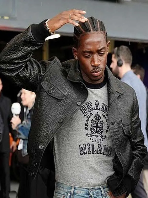 21 Damson Idris F1 British Grand Prix Leather Jacket