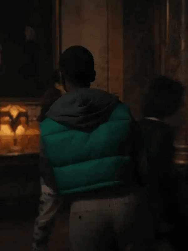 40 Joy Sunday Green Puffer Vest