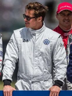 Brad Pitt White Jumpsuit