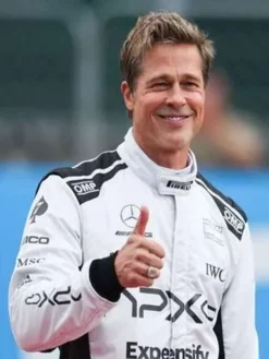 Brad Pitt Racer Leather Jacket