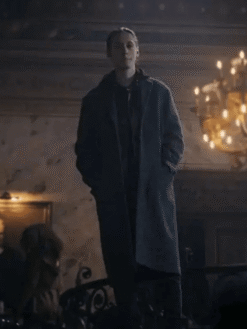 Percy Hynes White Wool Coat