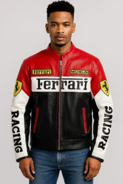 Ferrari Racing Leather Jacket