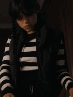 Jenna Ortega Wednesday Black Puffer Vest