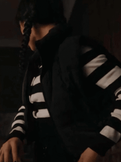 Jenna Ortega Wednesday Black Vest