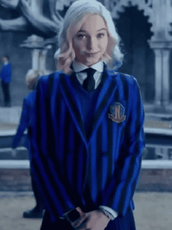 Emma Myers Wednesday Blue Blazer