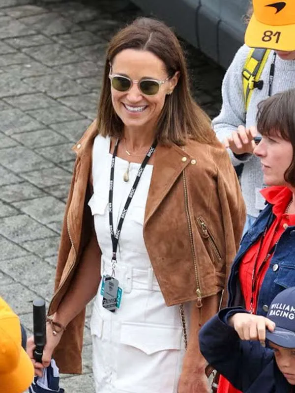 8 F1 Pippa Middleton Leather Jacket