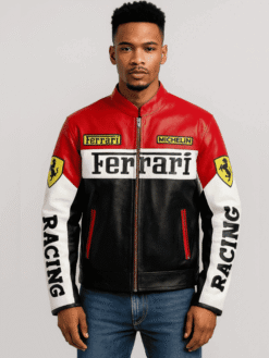Ferrari Racing Leather Jacket