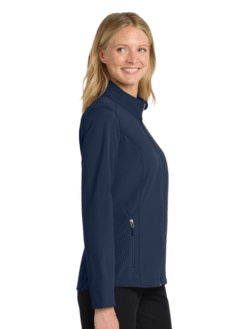 Women’s Soft Shell Windbreaker Blue Jacket