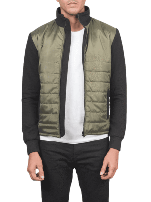 Nashville Quilted Green Windbreaker Jacket