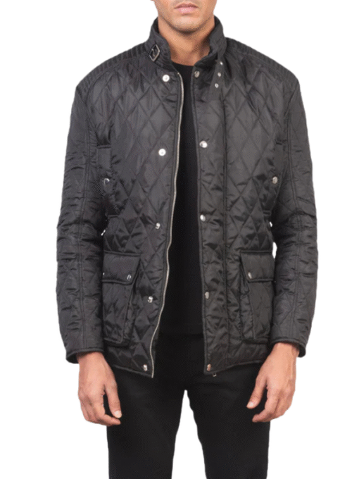 Men's Barry Quilted Black Jacket