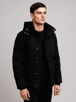 Men's Exton Black Hooded Down Puffer Jacket
