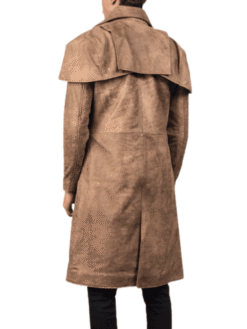 Brown Leather Duster Coat