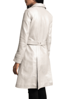 Moonlight Silver Trench Coat