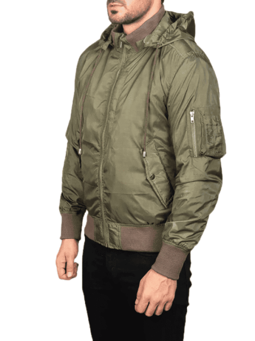Men's Green Hooded Jacket