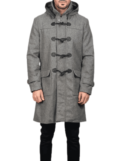 Men's Wool Hooded Duffle Coat