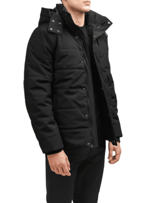 Men's Black Down Puffer Jacket